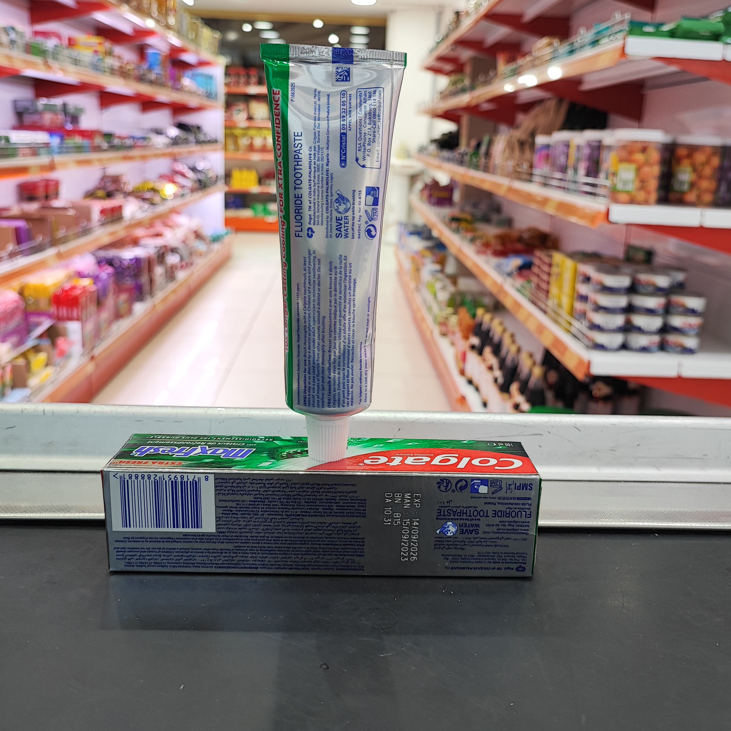خمیر دندان کلگیت ژله ای مکس فرش نعنا 100میل 125گرم