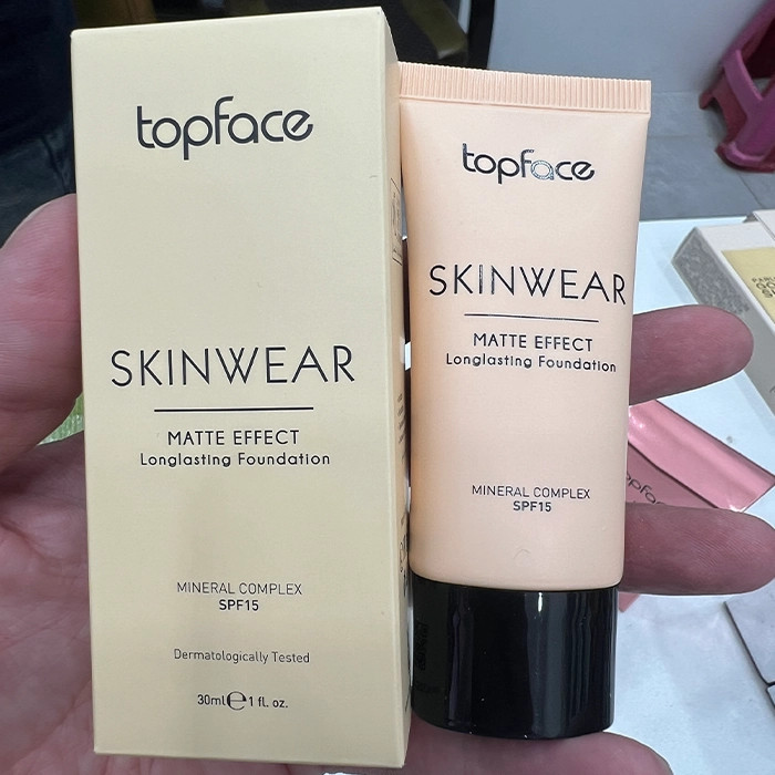 کرم پودر مات تاپ فیس اسکینور با SPF15