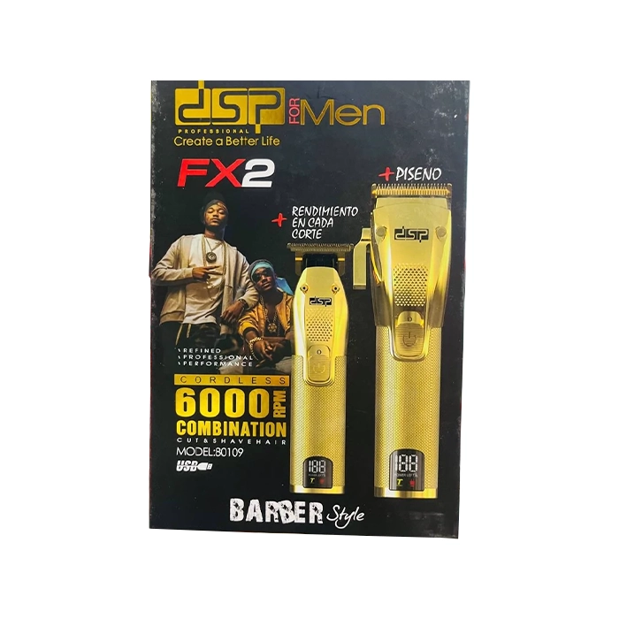 ست ماشین اصلاح و خطزن دوقلو DSP FX2 مدل 80109