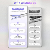 حالتدهنده مو 3کاره شیگلم هیر مدل Cool Lock Airflow Styler سایز 32 و 25