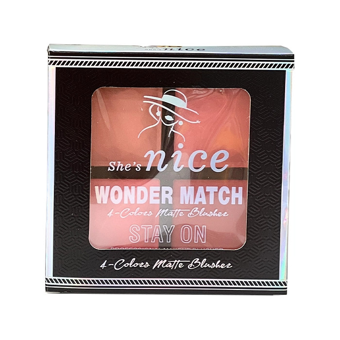 پالت رژگونه 4 رنگ مات شیز نایس Wonder Match