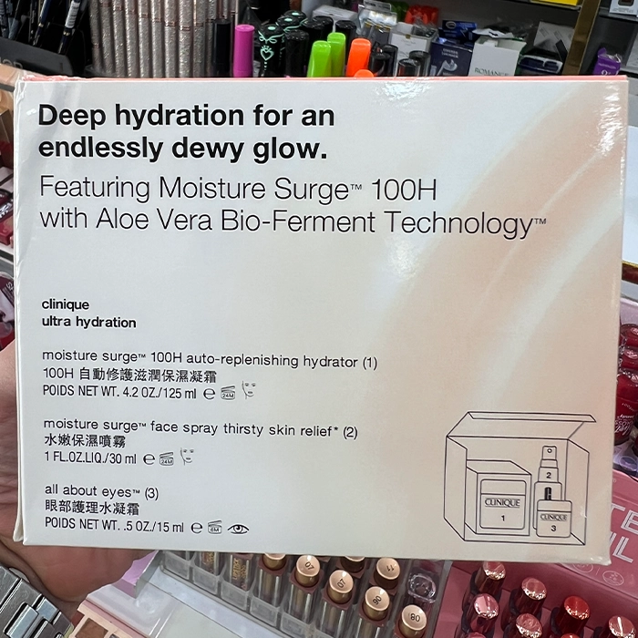 ست سفری کلینیک Moisture Surge آبرسان صورت و دور چشم 3 تکه