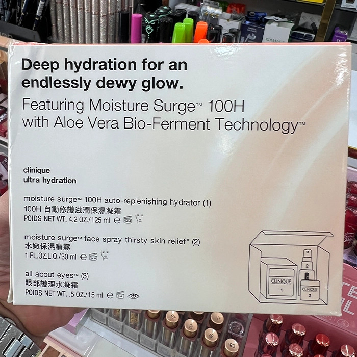 ست سفری کلینیک Moisture Surge آبرسان صورت و دور چشم 3 تکه