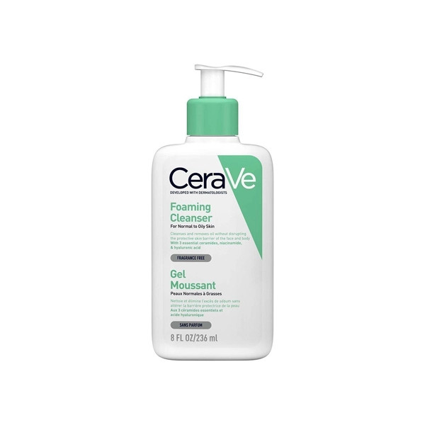 ژل شستشو فومینگ سراوی مدل Foaming Cleanser مخصوص پوست نرمال تا چرب