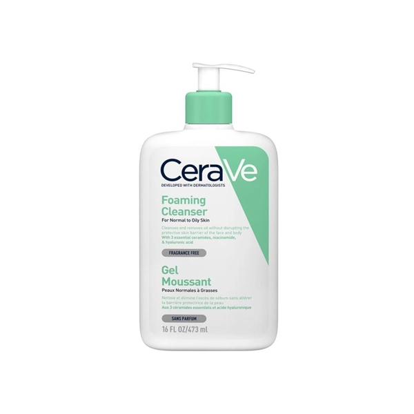ژل شستشو فومینگ سراوی مدل Foaming Cleanser مخصوص پوست نرمال تا چرب