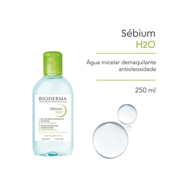 میسلار واتر بایودرما مدل Sebium H2O مخصوص پوست چرب