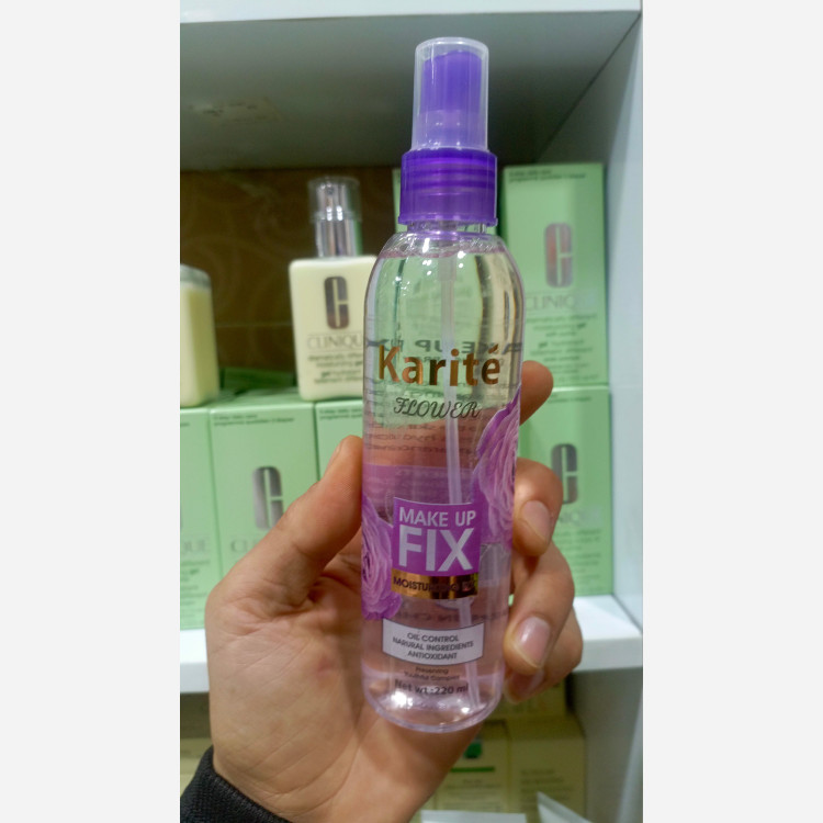 اسپری فیکساتور آرایش مدل Flower حجم 220میل کاریته