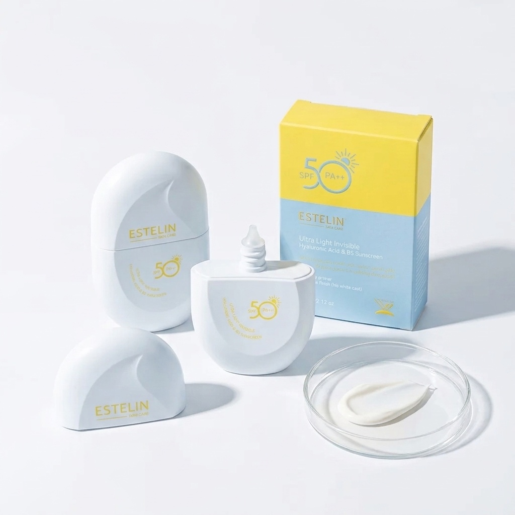 ضد آفتاب آبرسان استلین SPF50 مدل هیالورونیک اسید و B5 اورجینال