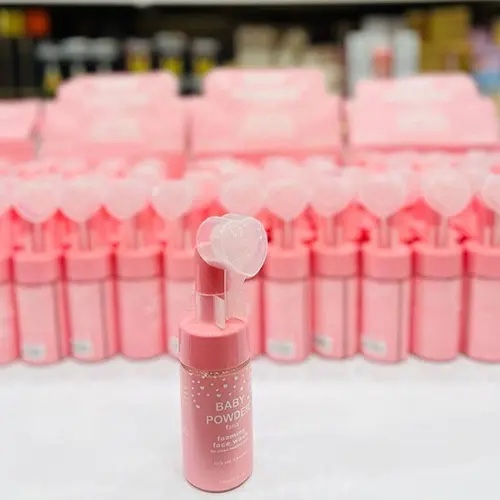 فوم شستشوی صورت براش دار baby powder اورجینال