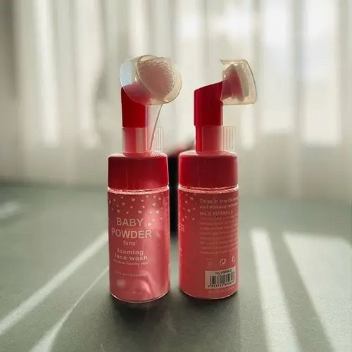 فوم شستشوی صورت براش دار baby powder اورجینال