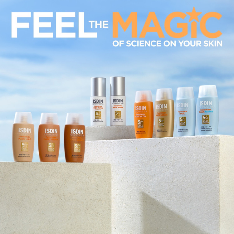 ضد آفتاب مجیک فیوژن واتر درخشان ایزدین SPF30 اورجینال