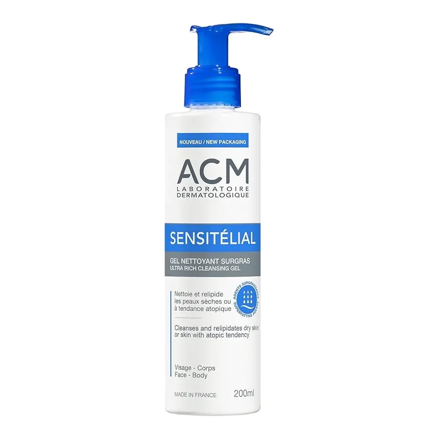 ژل شستشو ای سی ام ACM sensitelial - پاکسازی و بازسازی پوست خشک و حساس