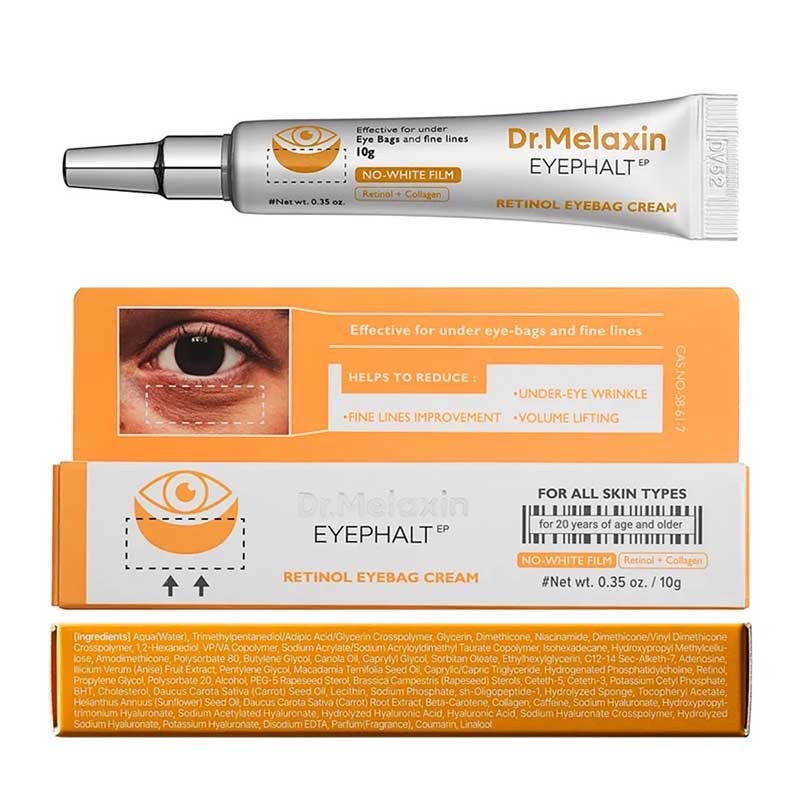 کرم دور چشم رتینول و کلاژن دکتر ملاکسین Eyephalt
