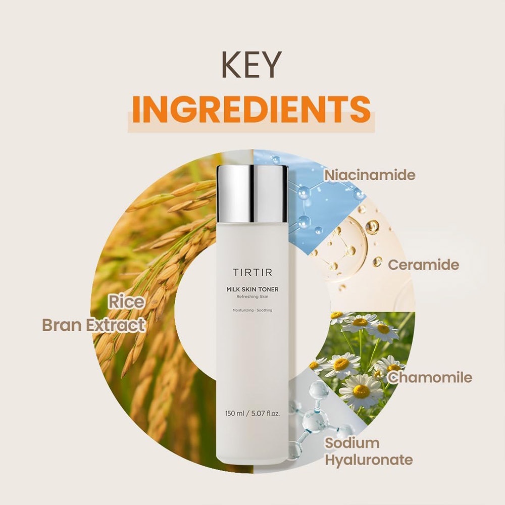 تونر مرطوب کننده میلک تیر تیر TIRTIR Milk Skin Toner