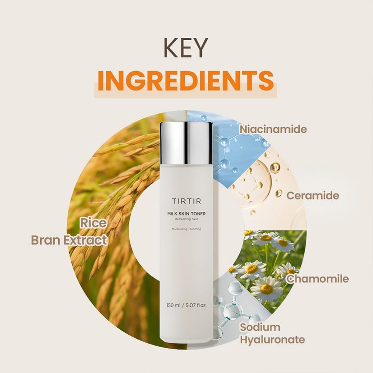 تونر مرطوب کننده میلک تیر تیر TIRTIR Milk Skin Toner
