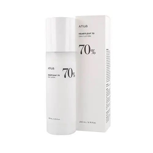 لوسیون آبرسان و تسکین دهنده آنوا 70 درصد ANUA Heartleaf Daily Relief Lotion