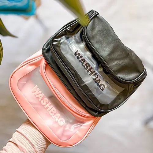 کیف لوازم آرایش مسافرتی WASH BAG دو زیپ