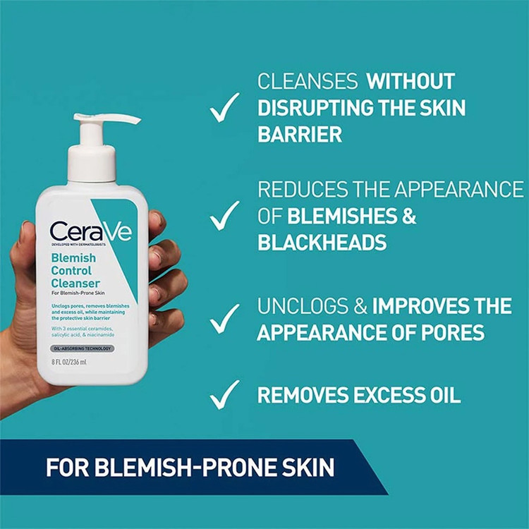 ژل شستشوی ضد لک و جوش سراوی CERAVE مدل Blemish Control