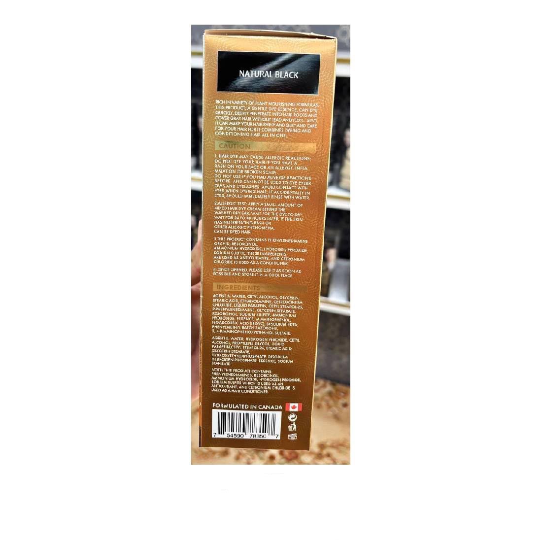 شامپو رنگ مو رووان کازمیتیک Rovan Cosmetic (مشکی) اورجینال