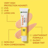 ضد آفتاب فلوئیدی ویتامین سی گارنیر - رنگی SPF50 اورجینال