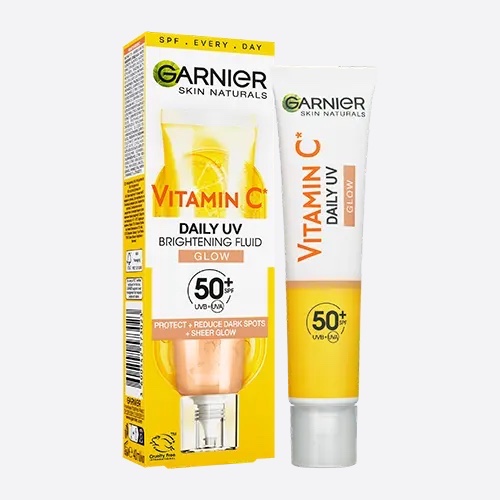 ضد آفتاب فلوئیدی ویتامین سی گارنیر - رنگی SPF50 اورجینال