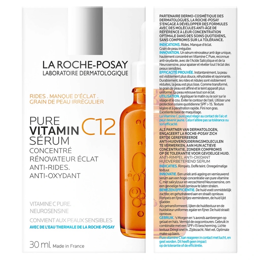 ست سرم ویتامین C12 لاروش پوزای + ضد آفتاب آنتلیوس اورجینال